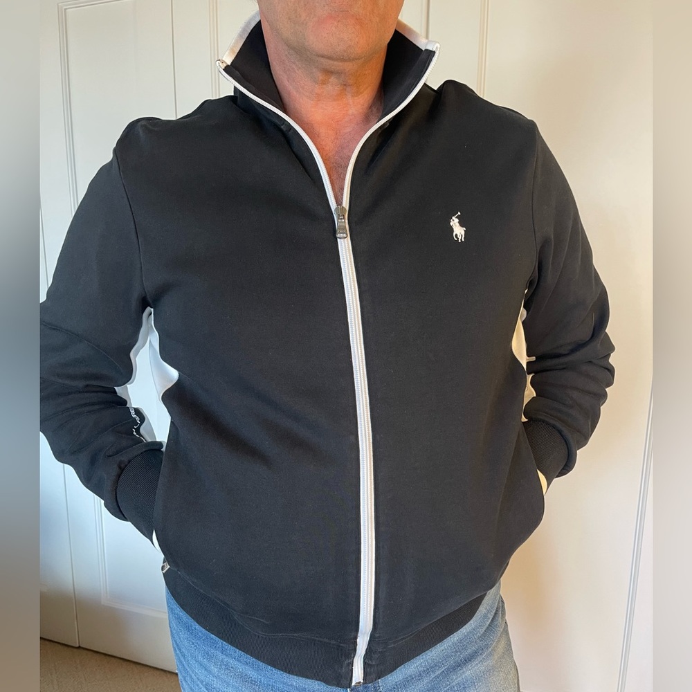 Mens Ralph Lauren Polo zip front top jacket activewear